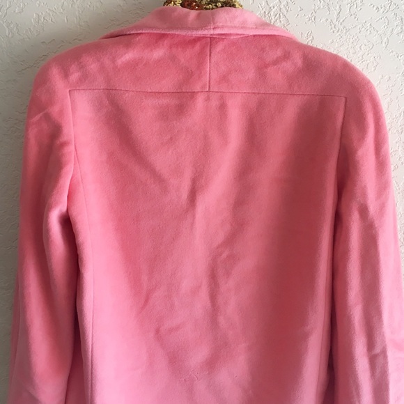 FERAUD Size 12 Pink Cashmere Notch Lapel Jacket Blazer